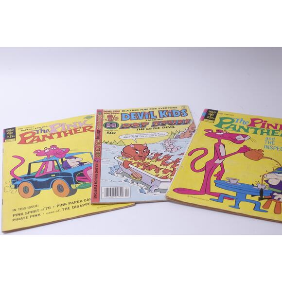 The Pink Panther and Devil Kids Comics Magazines, Set of 3, 1970s, M-11-09 - Picture 1 of 5